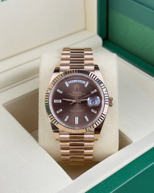 Rolex Day-Date 18 ct Everose gold 40 mm