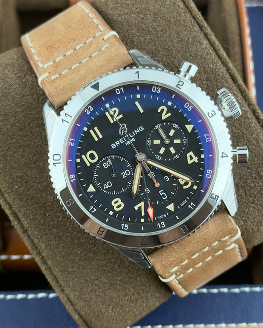 Breitling Super AVI Chronograph GMT - 46MM - Ref : AB04453A1B1X1