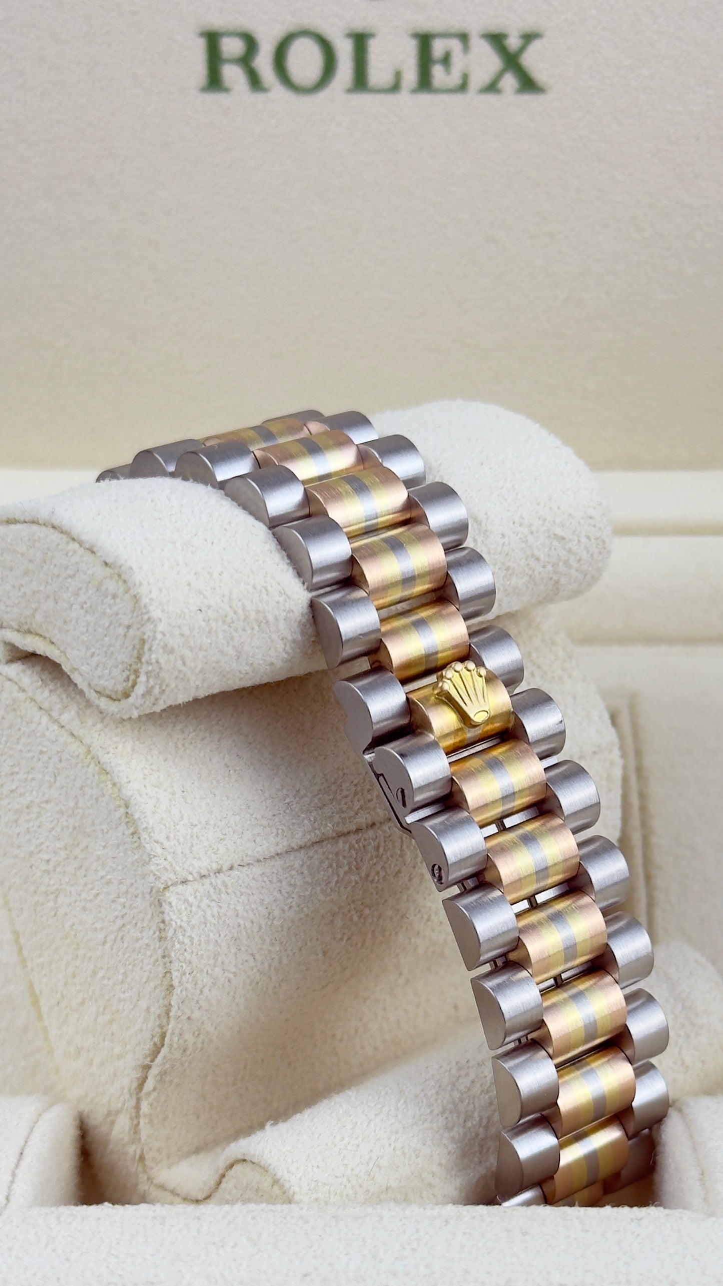 Rolex Day-Date 36mm Tridor with Diamond Numerals – Ref. 18239