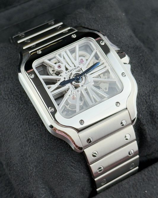 Cartier Santos de Cartier Skeleton - 39.8MM - Ref : WHSA0015