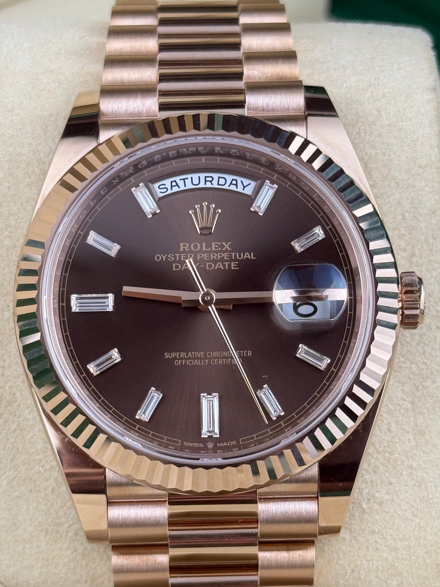 Rolex Day-Date 18 ct Everose gold 40 mm