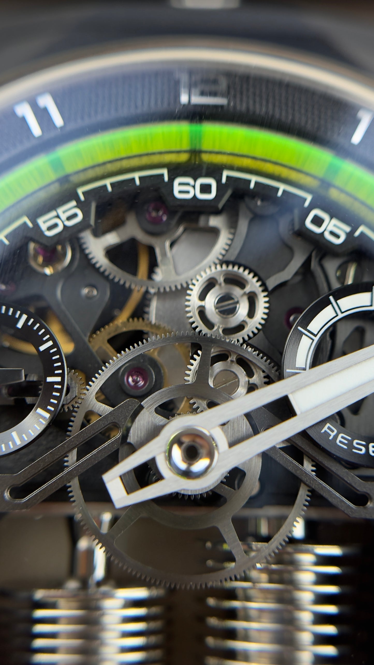 HYT S1 Titanium DLC Green - 45MM - Ref;  H03419-A