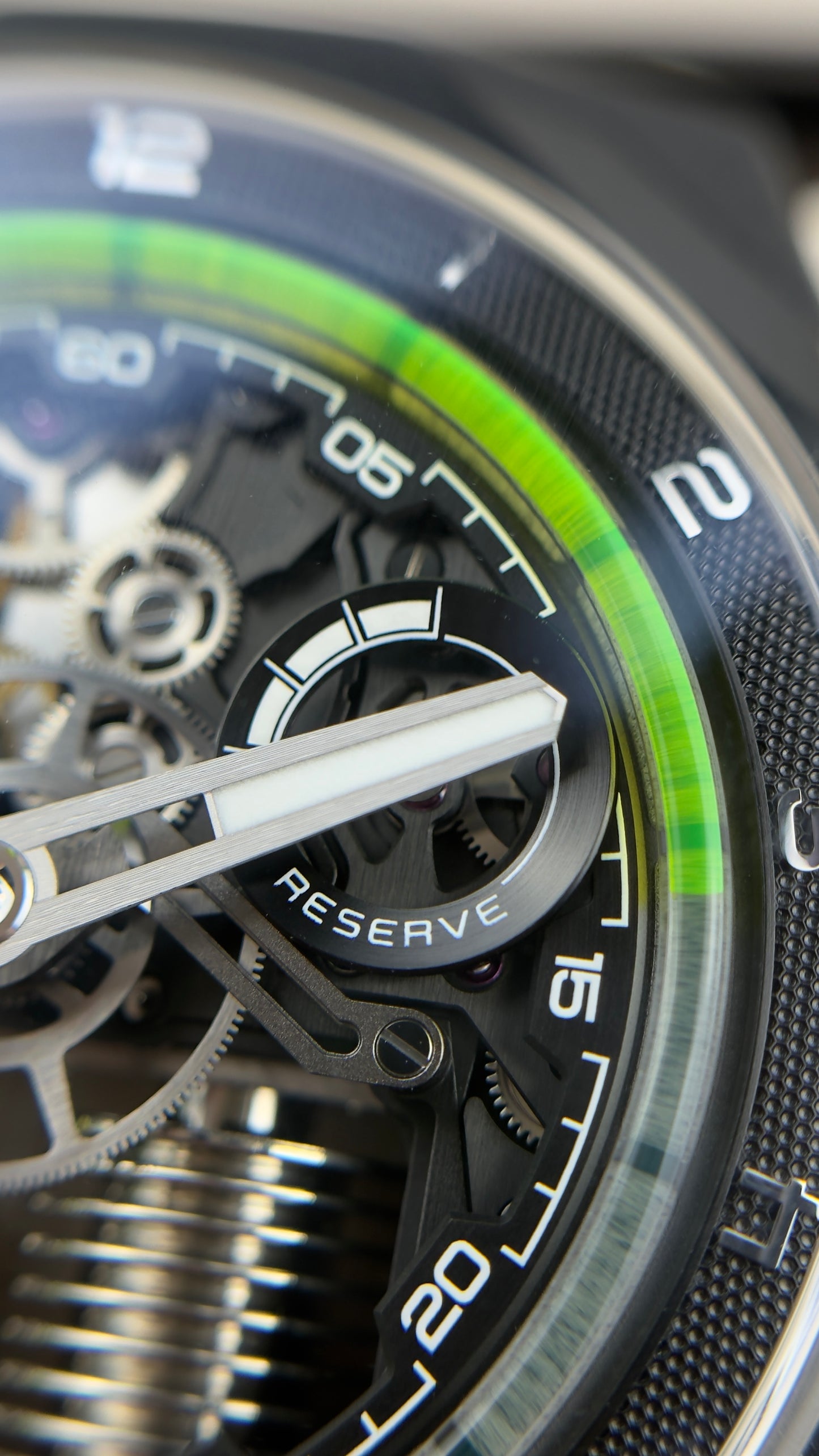 HYT S1 Titanium DLC Green - 45MM - Ref;  H03419-A