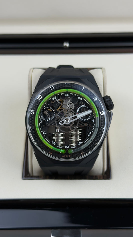 HYT S1 Titanium DLC Green - 45MM - Ref;  H03419-A
