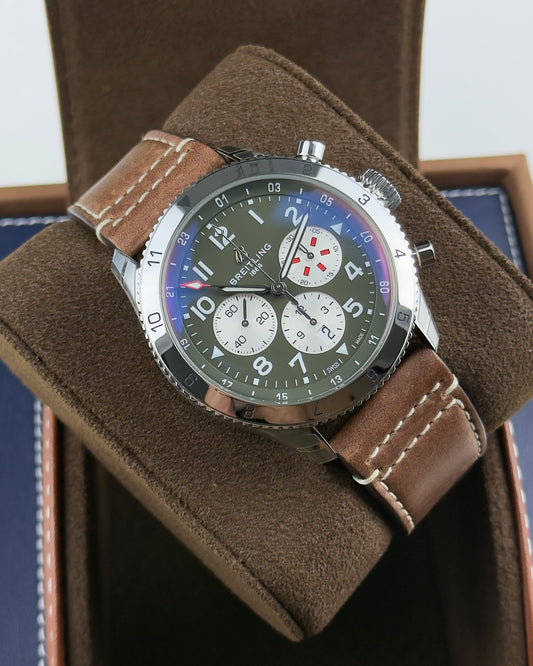 Breitling Super AVI Chronograph GMT - 46MM - Ref - AB04452A1L1X1