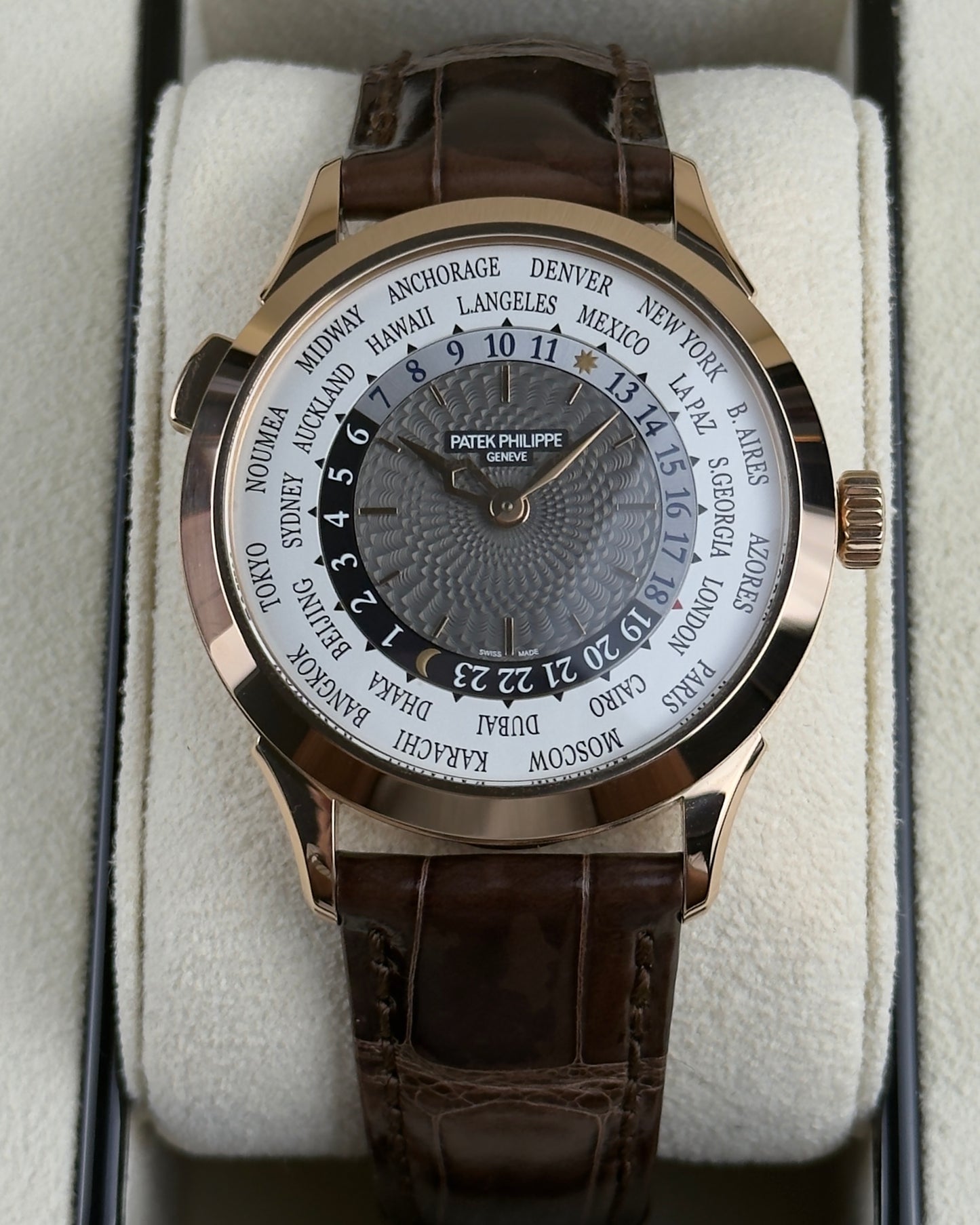 Patek Philippe World Time Complications - 38.5MM - Ref. 5230R-001