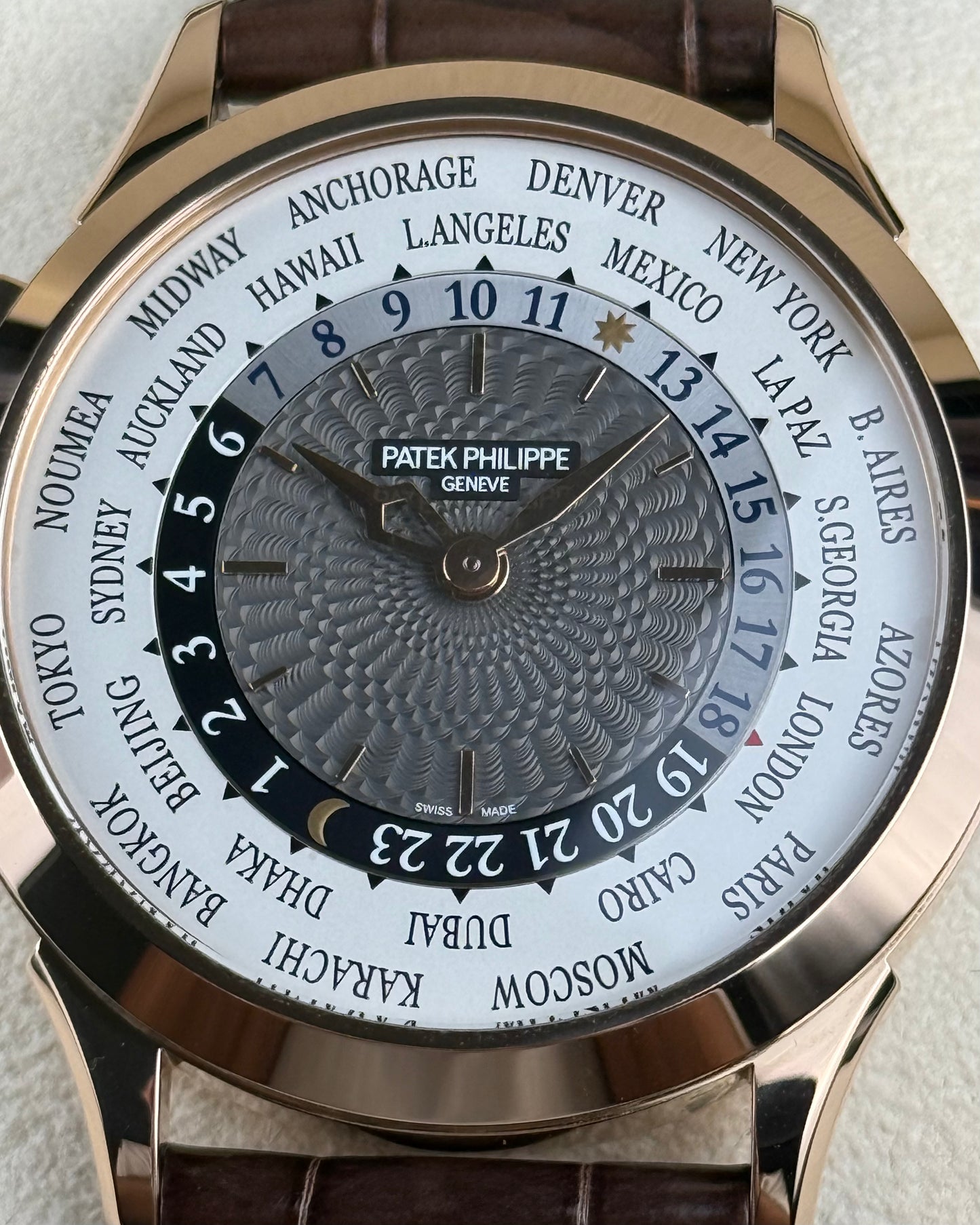 Patek Philippe World Time Complications - 38.5MM - Ref. 5230R-001