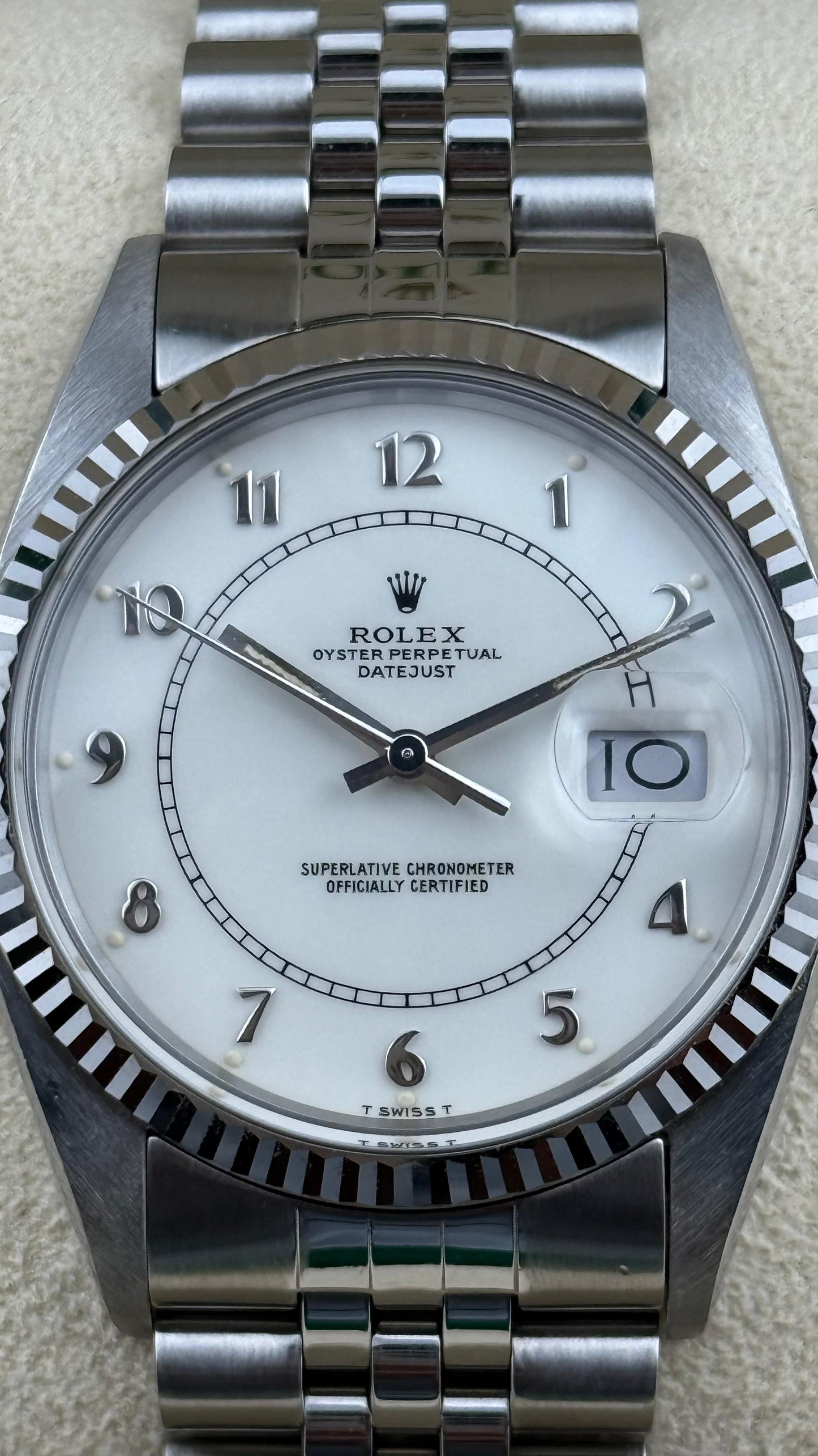 Rolex Datejust 36MM Steel 1601 – “Creamy Boiler Gauge”
