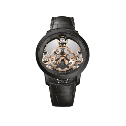 Arnold & Son Time Pyramid Black Limited Edition - 44.6MM - Ref :  1TPBS.R01A.C124B