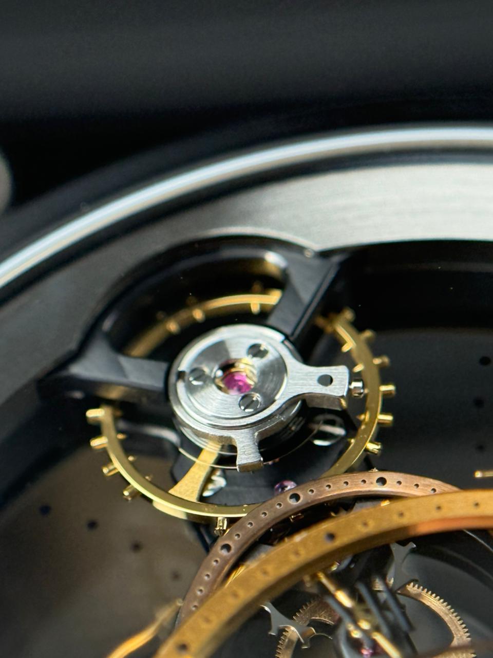 Arnold & Son Time Pyramid Black Limited Edition - 44.6MM - Ref :  1TPBS.R01A.C124B